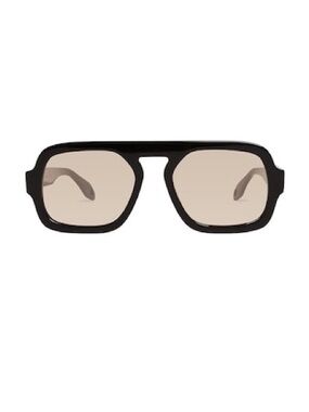 Black Frame Women's Sunglasses with Brown Lenses